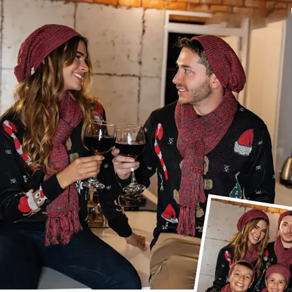 Set Gorro y Bufanda de Navidad